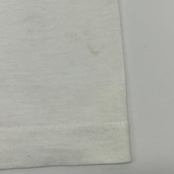 Vintage 90s Emu Producers International Co-operative T Shirt Oil White M Medium - Picture 11 of 14